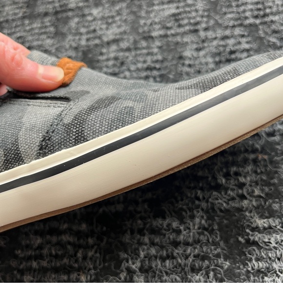 XTRATUF Women's Slip-On Sneakers - Black Canvas with Brown Suede Heel - Picture 10 of 16